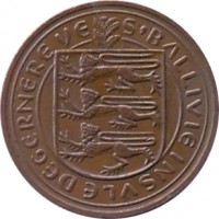 obverse of 2 Pence - Elizabeth II (1977 - 1981) coin with KM# 28 from Guernsey. Inscription: S'BALLIVIE INSVLE DE GERNERE VE