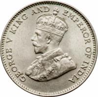 Hong Kong coin 10 Cents - George V (1935 - 1936) obverse obverse of 10 Cents - George V (1935 - 1936) coin with KM# 19 from Hong Kong. Inscription: GEORGE V KING AND EMPEROR OF INDIA