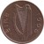 obverse of 1 Pingin (1988 - 2000) coin with KM# 20a from Ireland. Inscription: éIRe 1996