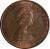 obverse of 1 Penny - Elizabeth II - 2'nd Portrait (1976 - 1979) coin with KM# 33 from Isle of Man. Inscription: ELIZABETH THE SECOND · 1979 ·
