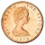 obverse of 1/2 Penny - Elizabeth II - 2'nd Portrait (1976 - 1979) coin with KM# 32 from Isle of Man. Inscription: ELIZABETH THE SECOND · 1978 · PM