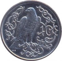 reverse of 10 Pence - Elizabeth II - 2'nd Portrait (1980 - 1983) coin with KM# 62 from Isle of Man. Inscription: 10