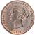 obverse of 1/26 Shilling - Victoria (1866 - 1871) coin with KM# 4 from Jersey. Inscription: VICTORIA D.G. BRITANNIAR.REGINA F.D. 1871