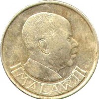 obverse of 1 Kwacha (1992) coin with KM# 20 from Malawi. Inscription: MALAWI