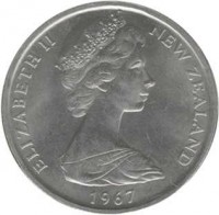 New Zealand coin 50 Cents - Elizabeth II - 2'nd Portrait (1967 - 1985) obverse obverse of 50 Cents - Elizabeth II - 2'nd Portrait (1967 - 1985) coin with KM# 37 from New Zealand. Inscription: ELIZABETH II NEW ZEALAND 1973