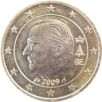 Belgium coin 50 Euro Cent - Albert II - 2'nd Map; 2'nd Type; 1'st Portrait (2009 - 2013) obverse obverse of 50 Euro Cent - Albert II - 2'nd Map; 2'nd Type; 1'st Portrait (2009 - 2013) coin with KM# 300 from Belgium. Inscription: A II BE 2011