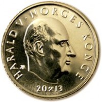 Norway coin 10 Kroner - Harald V - 100th anniversary of universal suffrage (2013) obverse obverse of 10 Kroner - Harald V - 100th anniversary of universal suffrage (2013) coin with KM# 488 from Norway. Inscription: HARALD V . NORGES KONGE 2013
