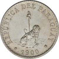 Paraguay coin 10 Centavos (1900 - 1903) obverse obverse of 10 Centavos (1900 - 1903) coin with KM# 7 from Paraguay. Inscription: REPUBLICA DEL PARAGUAY 1903
