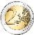 reverse of 2 Euro - Pinturicchio (2013) coin from San Marino. Inscription: 2 EURO LL