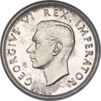 South Africa coin 1 Shilling - George VI (1937 - 1947) obverse obverse of 1 Shilling - George VI (1937 - 1947) coin with KM# 28 from South Africa. Inscription: GEORGIVS VI REX IMPERATOR