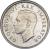 obverse of 2 Shillings - George VI (1937 - 1947) coin with KM# 29 from South Africa. Inscription: GEORGIVS VI REX IMPERATOR