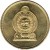 obverse of 1 Rupee (2005 - 2013) coin with KM# 136.3 from Sri Lanka.