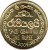 reverse of 1 Rupee (2005 - 2013) coin with KM# 136.3 from Sri Lanka. Inscription: ශ්‍රී ලංකා රැපියලයි ஒரு ரூபாய் ONE RUPEE 2009