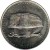 obverse of 50 Dinars (2002) coin with KM# 121 from Sudan. Inscription: بنك السودان