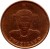 obverse of 1 Cent - Dzeliwe (1986) coin with KM# 39 from Swaziland. Inscription: SWAZILAND