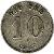 reverse of 10 Öre - Oscar II (1907) coin with KM# 774 from Sweden. Inscription: TIO ÖRE 10 1907
