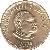 obverse of 1 Seniti - Taufa'ahau Tupou IV (1974) coin with KM# 27a from Tonga. Inscription: TAUFA'AHAU TUPOU IV 1974