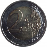 Slovenia coin 2 Euro - Barbara of Celje (2014) reverse reverse of 2 Euro - Barbara of Celje (2014) coin with KM# 117 from Slovenia. Inscription: 2 EURO LL