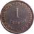 reverse of 1 Escudo (1953 - 1974) coin with KM# 76 from Angola. Inscription: REPÚBLICA · PORTUGUESA 1 ESCUDO