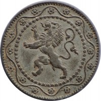 Belgium coin 25 Centimes (1915 - 1918) obverse obverse of 25 Centimes (1915 - 1918) coin with KM# 82 from Belgium.