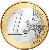 reverse of 1 Euro - Philippe (2014 - 2015) coin with KM# 337 from Belgium. Inscription: 1 EURO LL