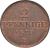 reverse of 2 Pfennige - Johann (1855 - 1859) coin with KM# 1185 from German States. Inscription: 2 PFENNINGE 1859 F