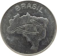 Brazil coin 10 Cruzeiros (1980 - 1986) obverse obverse of 10 Cruzeiros (1980 - 1986) coin with KM# 592 from Brazil. Inscription: BRASIL