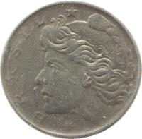 obverse of 10 Centavos (1967 - 1970) coin with KM# 578 from Brazil. Inscription: BRASIL