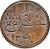 reverse of 1 Keping (1832 - 1836) coin with KM# 8 from Malay peninsula. Inscription: ١ سات كڤڠ ۱۲۴۷