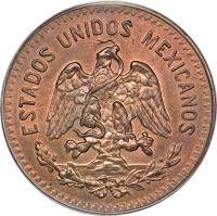 obverse of 20 Centavos (1920 - 1935) coin with KM# 437 from Mexico. Inscription: ESTADOS UNIDOS MEXICANOS