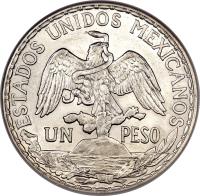 Mexico coin 1 Peso - 100th Anniversary of the obverse of 1 Peso - 100th Anniversary of the