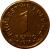 reverse of 1 Fenig (1918) coin with Y# 4 from Poland.