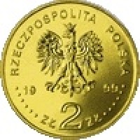 obverse of 2 Złote - Wladyslaw IV Waza (1999) coin with Y# 368 from Poland. Inscription: RZECZPOSPOLITA POLSKA 1999 ZŁ 2 ZŁ