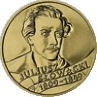 Poland coin 2 Złote - Juliusz Slowacki (1999) reverse reverse of 2 Złote - Juliusz Slowacki (1999) coin with Y# 356 from Poland. Inscription: JULIUSZ SŁOWACKI 1809-1848