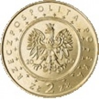 obverse of 2 Złote - Wilanowie Palace (2000) coin with Y# 390 from Poland. Inscription: RZECZPOSPOLITA POLSKA 2000 ZŁ 2 ZŁ