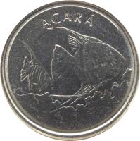 reverse of 1000 Cruzeiros (1992 - 1993) coin with KM# 626 from Brazil. Inscription: ACARÁ