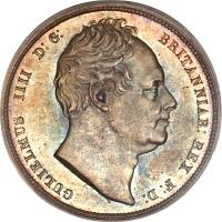 United Kingdom coin 1/2 Crown - William IV (1831 - 1837) obverse obverse of 1/2 Crown - William IV (1831 - 1837) coin with KM# 714 from United Kingdom. Inscription: GULIELMUS IIII D: G: BRITANNIAR: REX F: D: