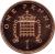 reverse of 1 Penny - Elizabeth II - Non magnetic; 4'th Portrait (1999 - 2004) coin with KM# 986a from United Kingdom. Inscription: ONE PENNY 1