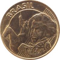 Brazil coin 10 Centavos (1997 - 2014) obverse obverse of 10 Centavos (1997 - 2014) coin with KM# 649 from Brazil. Inscription: BRASIL PEDRO I