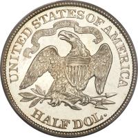 United States coin 1/2 Dollar - Seated Liberty Half Dollar; Without date arrows; With drapery (1875 - 1891) reverse reverse of 1/2 Dollar - Seated Liberty Half Dollar; Without date arrows; With drapery (1875 - 1891) coin with KM# A99 from United States.