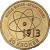 reverse of 20 Kroner - Margrethe II - Niels Bohr and the Bohr Model (2013) coin with KM# 956 from Denmark. Inscription: NIELS BOHR . NIELS BOHR . ATOMTEORI 1913 20 KRONER