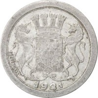 obverse of 25 Centimes - Amiens (1920 - 1922) coin from France. Inscription: THEVENON 1921