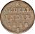 reverse of 1/2 Stuiver - Willem I - Surabaya; NEDERL INDIE (1821 - 1826) coin with KM# 285 from Netherlands East Indies. Inscription: NEDERL INDIE 1826