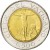 reverse of 500 Lire - John Paul II (1987) coin with KM# 204 from Vatican City. Inscription: CITTA' DEL VATICANO L.500