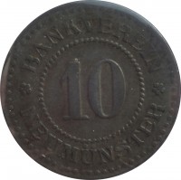 Germany coin 10 Pfennig - Neumünster (Private, Schleswig-Holstein, Bankverein) (1917 - 1920) reverse reverse of 10 Pfennig - Neumünster (Private, Schleswig-Holstein, Bankverein) (1917 - 1920) coin with F# 368.2 from Germany. Inscription: BANK VEREIN 10 ✭ NEUMÜNSTER ✭