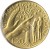 reverse of 20 Lire - John Paul II - Temptation of Adam and Eve (1988) coin with KM# 207 from Vatican City. Inscription: CITTA' DEL VATICANO L.20 R