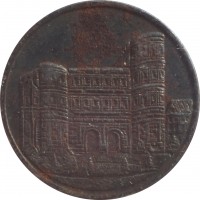 Germany coin 10 Pfennig - Trier (Rheinprovinz) (1919) obverse obverse of 10 Pfennig - Trier (Rheinprovinz) (1919) coin with F# 549.6 from Germany.