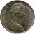obverse of 5 Dollars - Elizabeth II - 2'nd Portrait (1966 - 1970) coin with KM# 10 from Bahamas. Inscription: ELIZABETH II BAHAMA ISLANDS