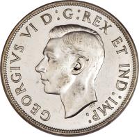 Canada coin 1 Dollar - George VI (1937 - 1947) obverse obverse of 1 Dollar - George VI (1937 - 1947) coin with KM# 37 from Canada. Inscription: GEORGIVS VI D:G:REX ET IND:IMP: