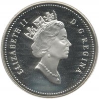 Canada coin 1 Dollar - Elizabeth II - S.S. Frontenac (1991) obverse obverse of 1 Dollar - Elizabeth II - S.S. Frontenac (1991) coin with KM# 179 from Canada. Inscription: ELIZABETH II D · G · REGINA